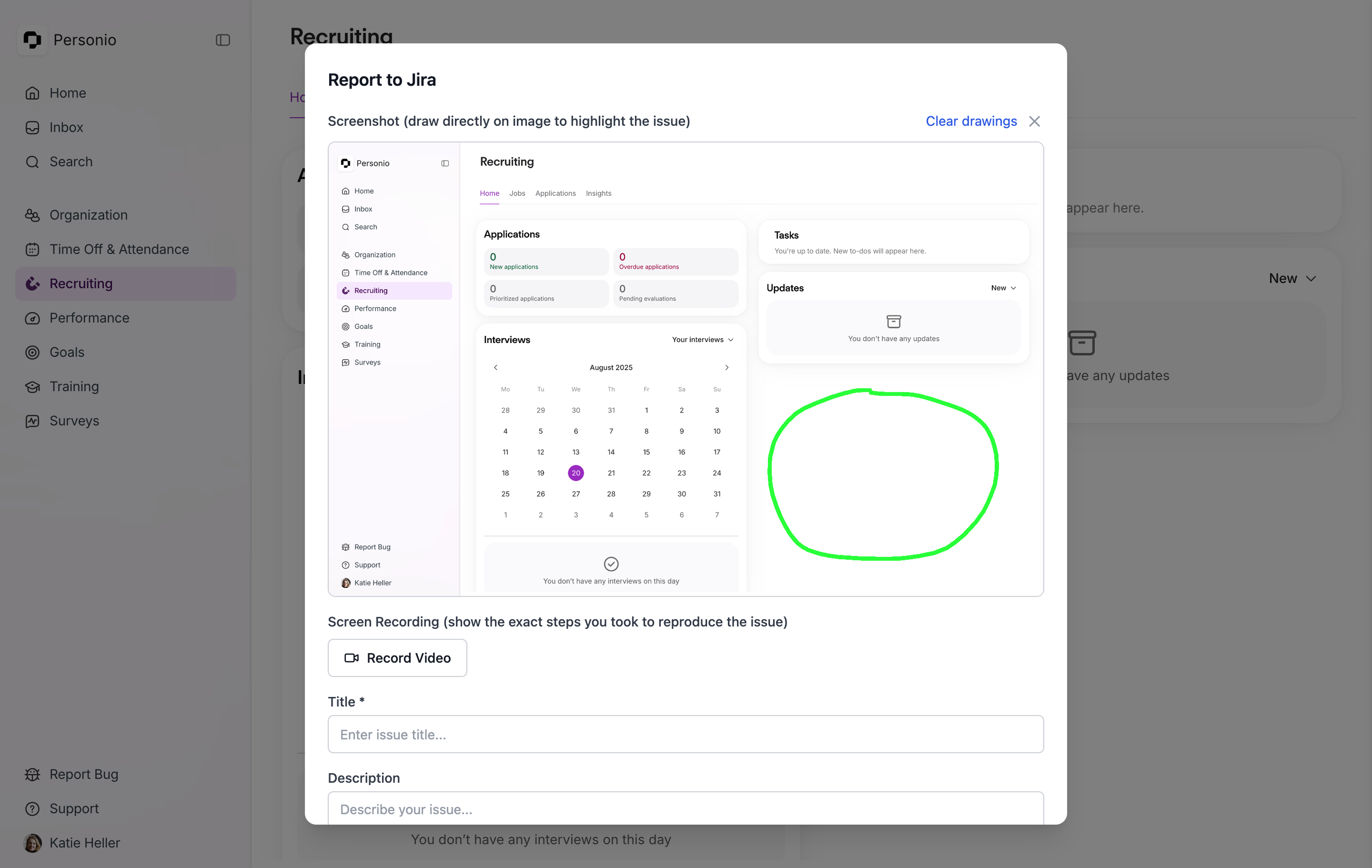 Chrome extension report flow